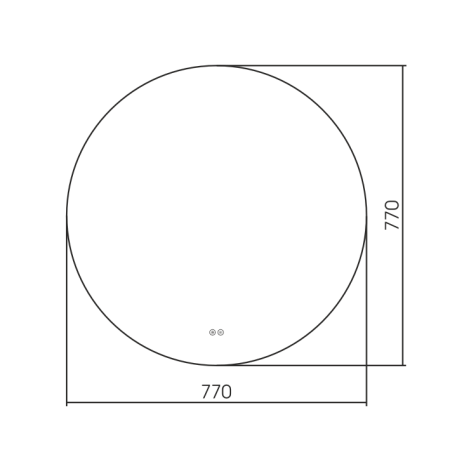 Зеркало Silver Mirrors Плаза D770 - 2.2 (ТХ, подогрев, сенсорный выключатель)