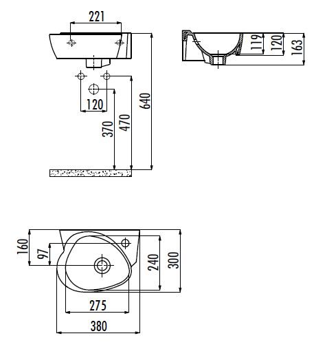 Раковина Creavit Cocuk СК035(CK035.00000) детская белая 38 см