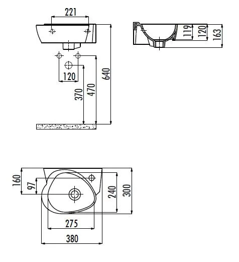 Раковина Creavit Cocuk CK035D(CK035.000F0) детская с декором