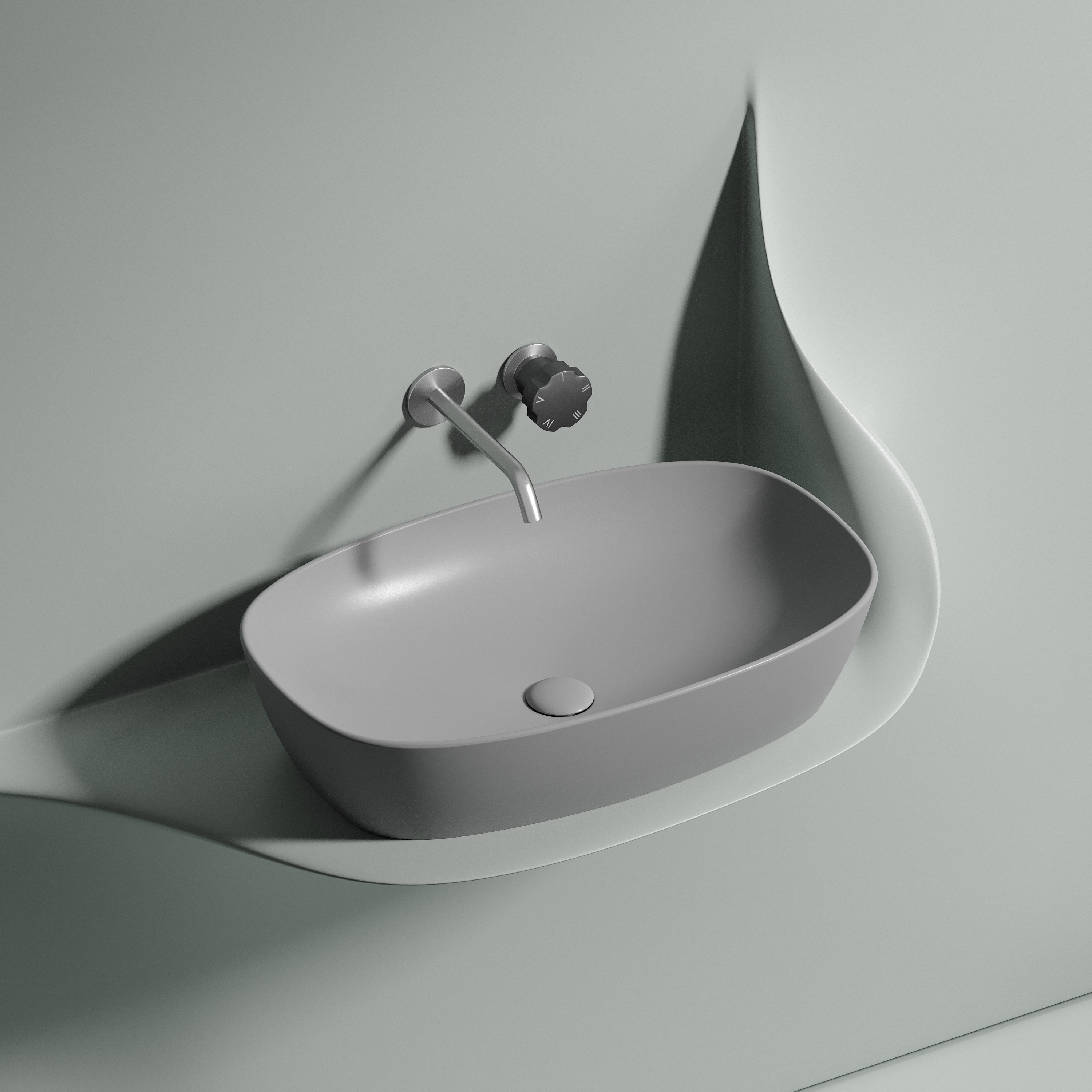 Раковина Ceramica Nova Element 60 см CN6049MSG серая