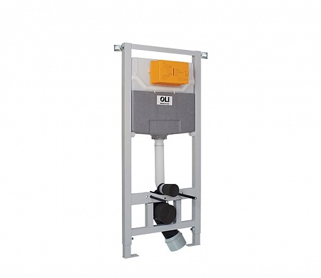 Комплект: Инсталляция OLI 120 ECO Sanitarblock mechanic+Панель слива RIA хр. гл., Комплекты (инсталл