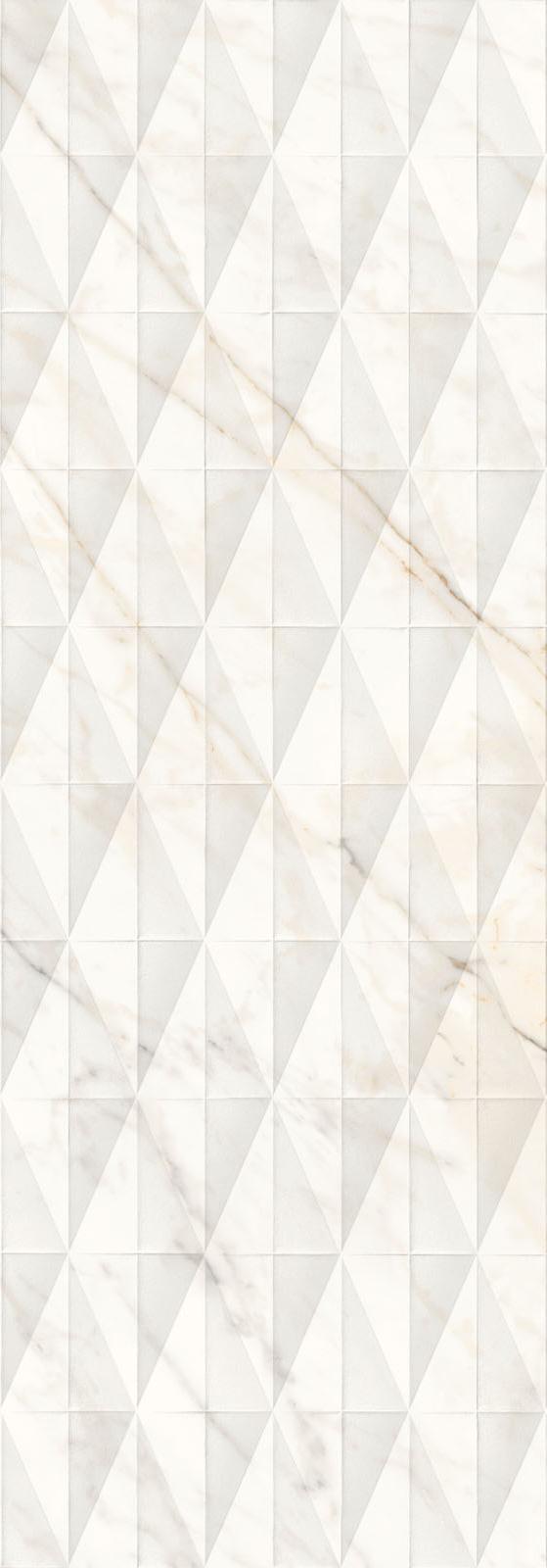 Керамическая плитка Marazzi Italy Плитка Allmarble Wall Golden White Struttura Pave Lux 3D 40х120