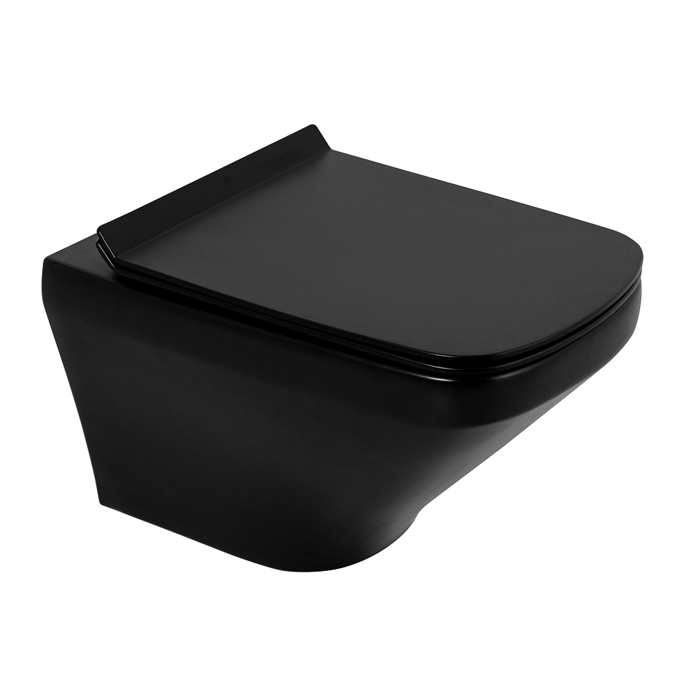 Комплект подвесной безободковый унитаз BelBagno Sela BB3201CHR-MB с сиденьем микролифт BB3201SC-MB + система инсталляции BelBagno BB002-80 с кнопкой смыва BB007-PR-NERO.M
