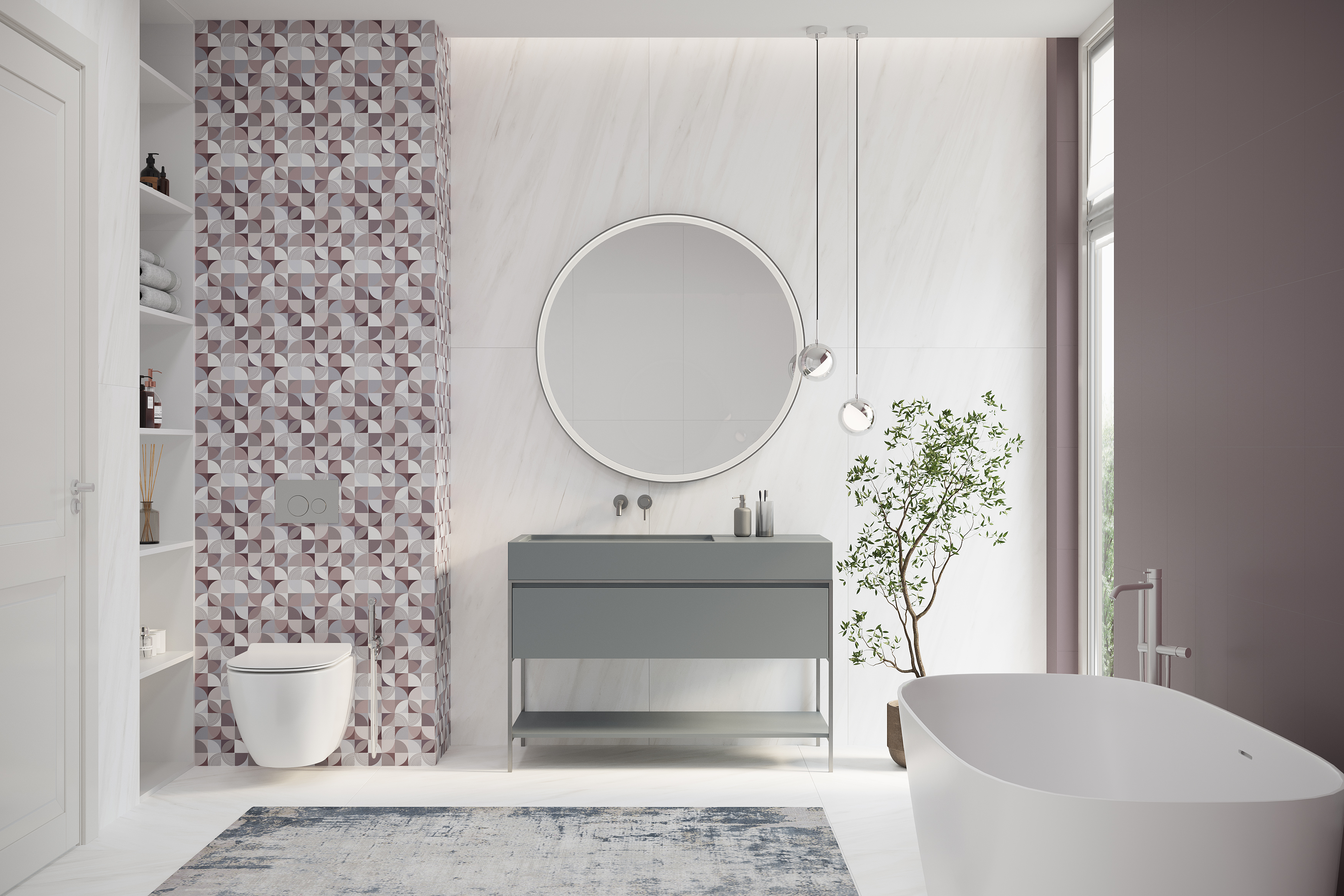 Керамическая плитка Creto Плитка Monica taupe 25х40