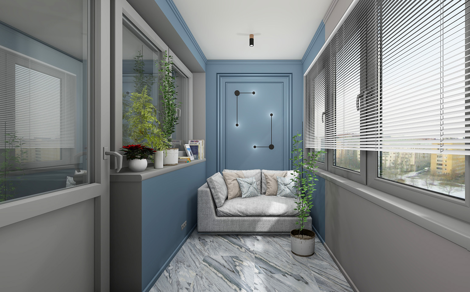 Керамогранит Gracia Ceramica Borge blue PG 01 lappato 60х120