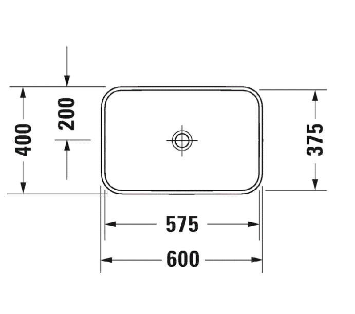 Раковина Duravit Happy D.2 Plus 2359601300 60x40 см антрацит матовая