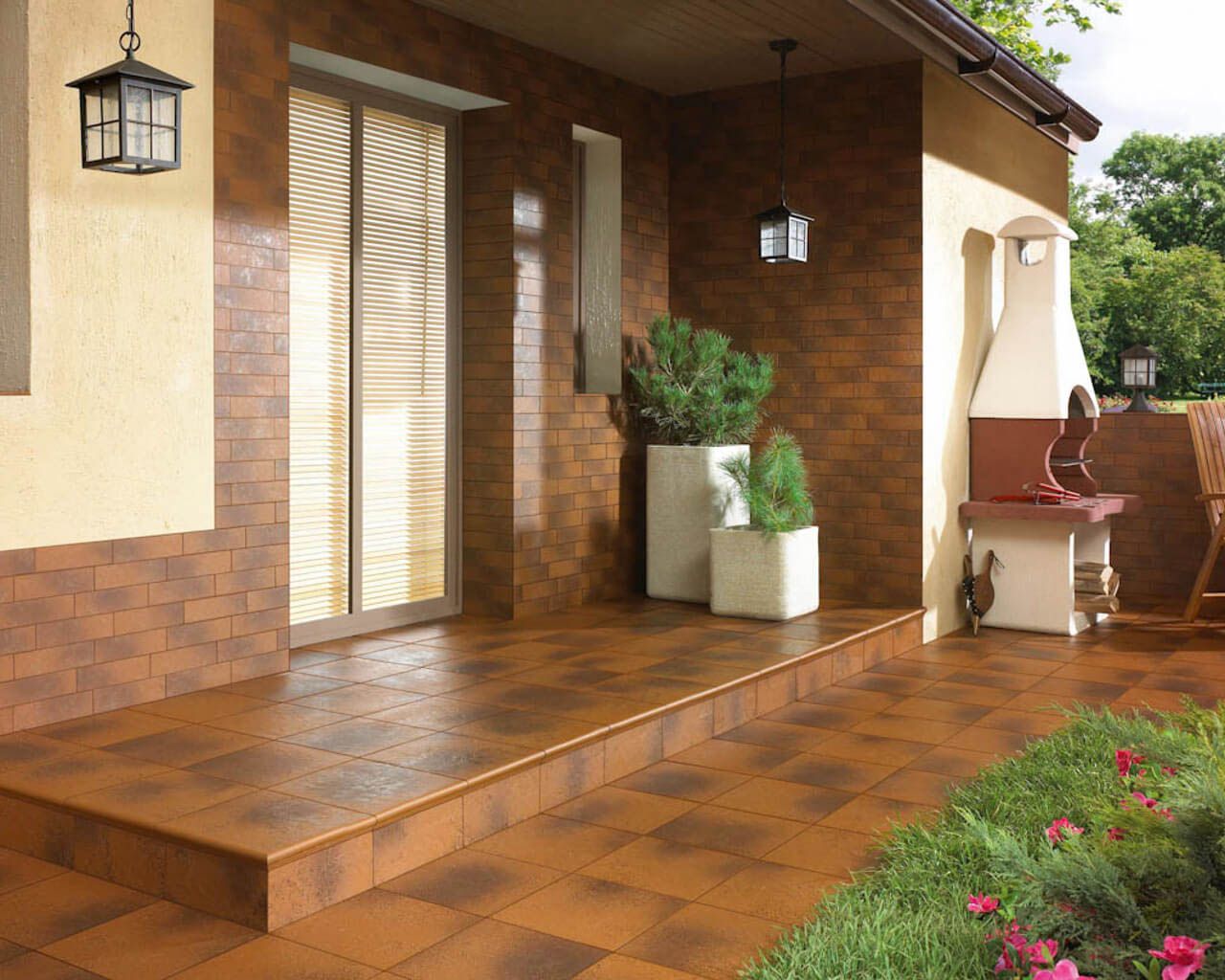 Клинкер Paradyz Ступень прямая с капиносом SEMIR BROWN KAPINOS STOPNICA PROSTA 30X33 G1