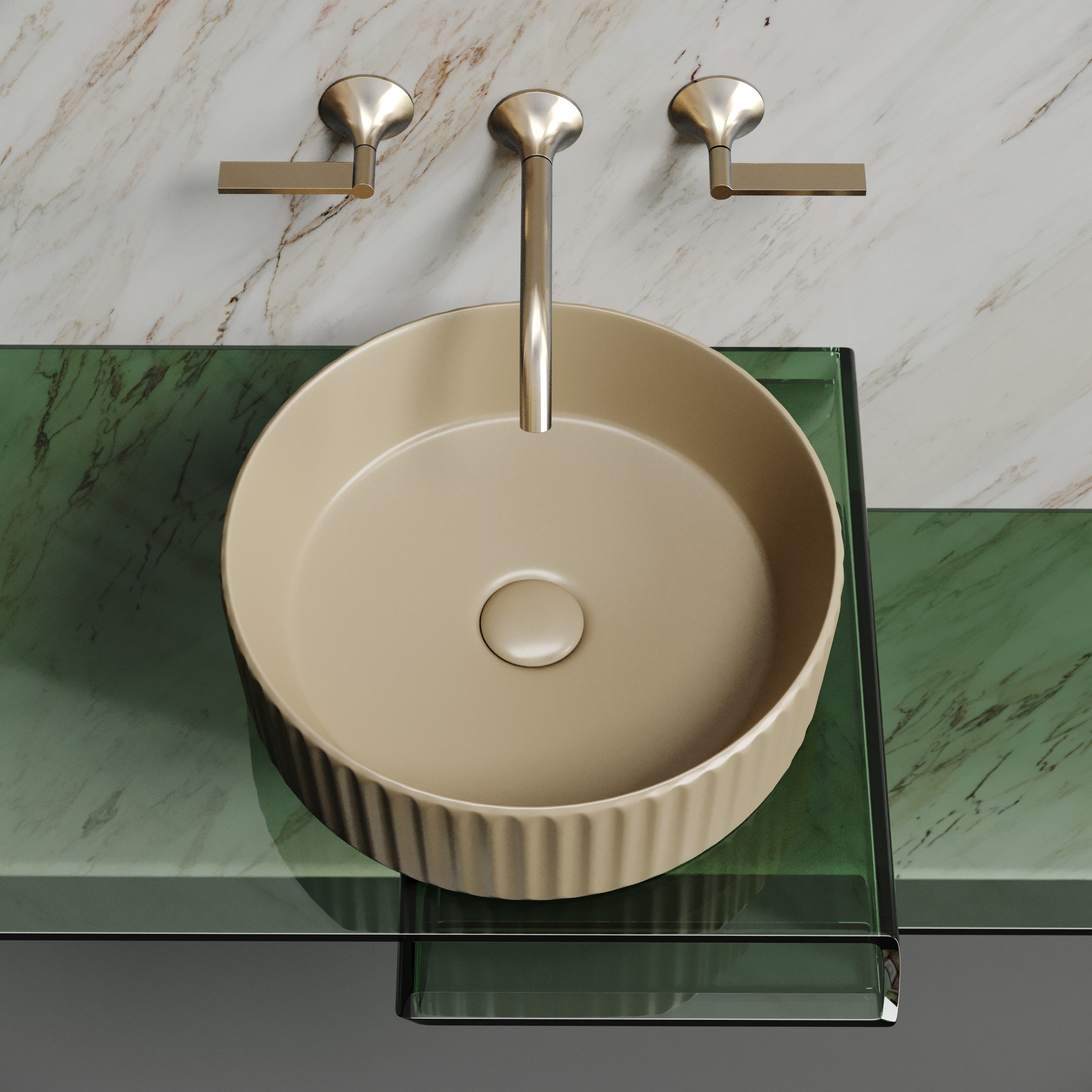 Рукомойник Ceramica Nova Element 36, см CN6057MC капучино матовый