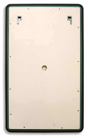 Зеркало Silver Mirrors Incanto-BLACK 600х1000 - 3 (часы, подогрев, сенсорный выключатель)