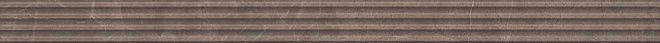 Керамическая плитка Kerama Marazzi Бордюр Орсэ коричневый структура 3,4х40