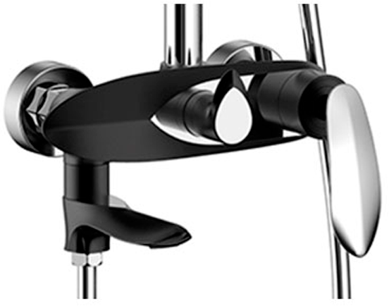 Душевая система Grocenberg GB7001 Черный хром