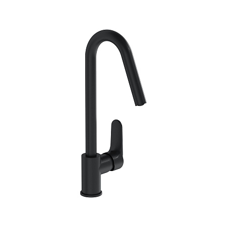 Смеситель для кухни VITRA Root Round A4274236EXP глянцевый черный
