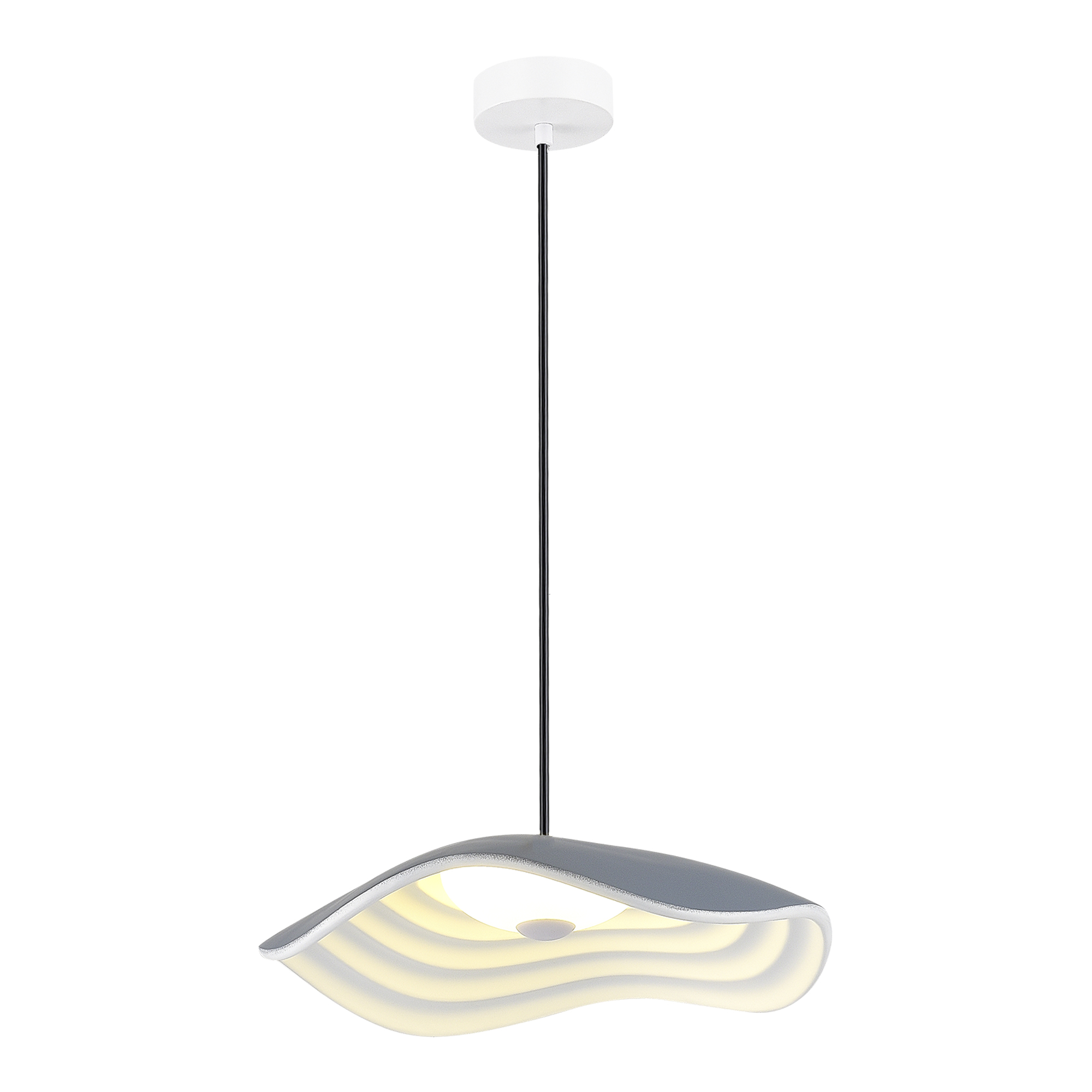 Светильник светодиодный, серый, серый / белый, OASIS, LED, 12