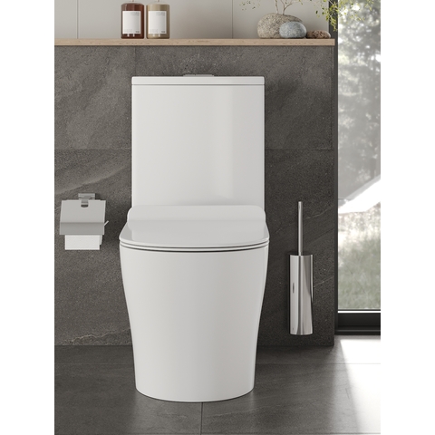 Orange C07-050W унитаз-компакт безободковый санфарфор с микролифтом TORNADO, белый