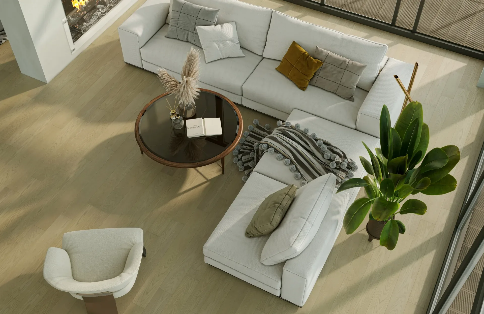 Кварцевый паркет Quartz Parquet Классик 7 мм Дуб Карельский 419