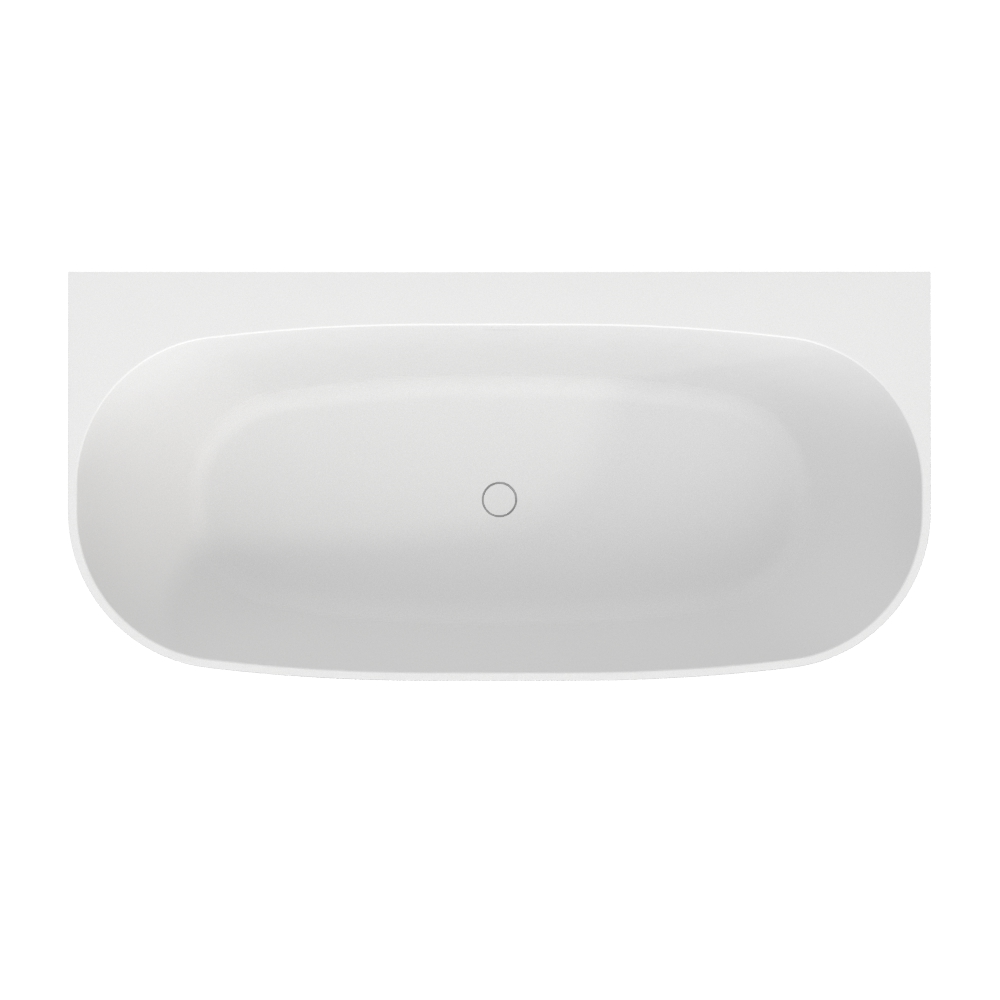 Ванна из искусственного камня 170х80 см Whitecross Make 0219.170080.200 матовая белая