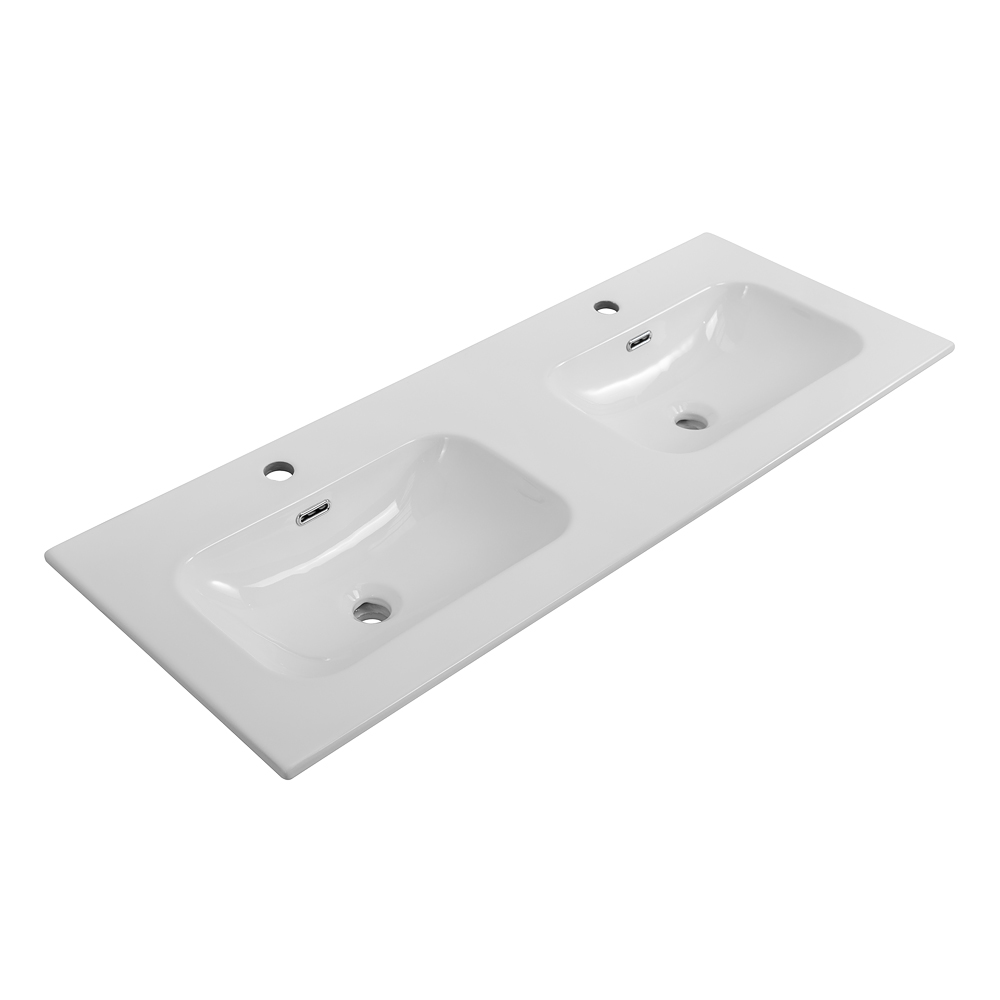 Раковина Cezares Eco 121 см CZR-8073-120-2 белая