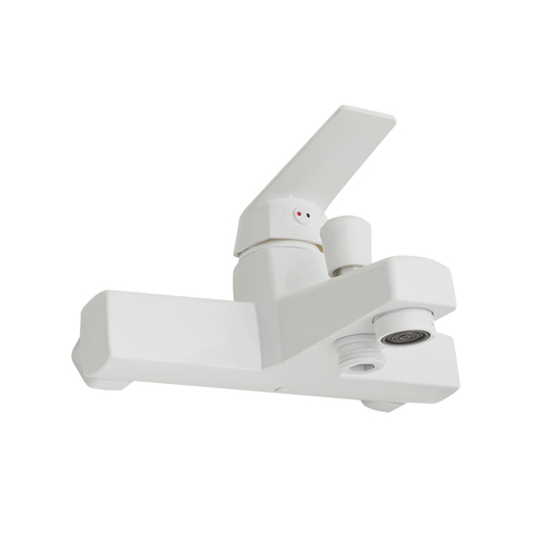 OneLife P02-100w полимерный смеситель для ванны, белый