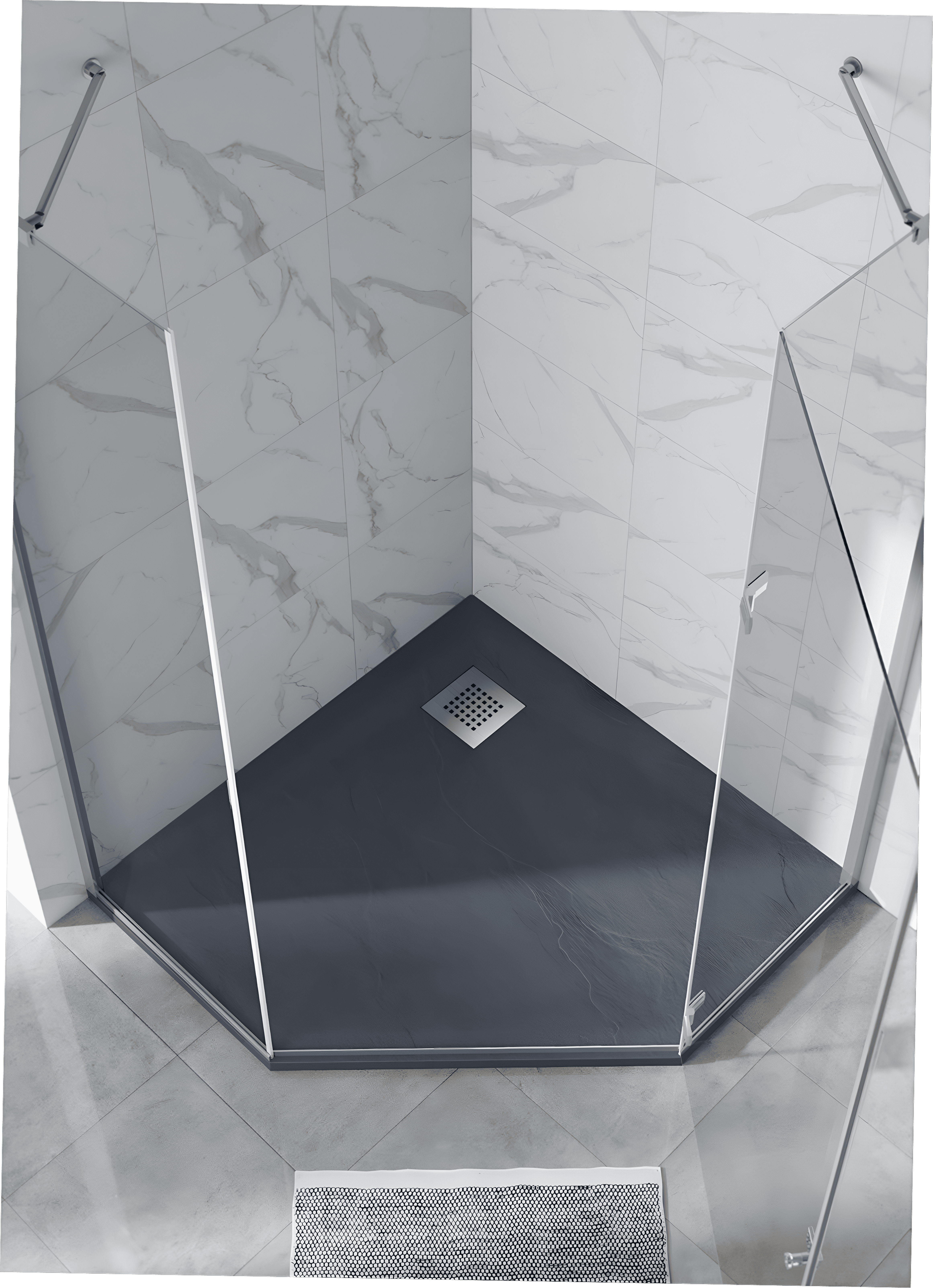 Душевой поддон трапеция STONE TRAY-G