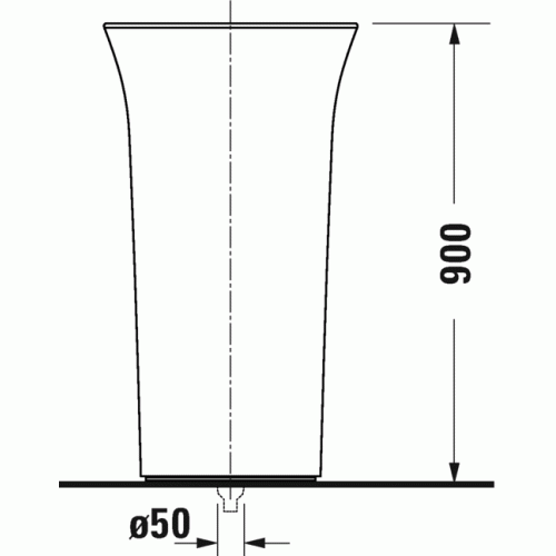 Раковина Duravit White Tulip 2703500070 50 см белая