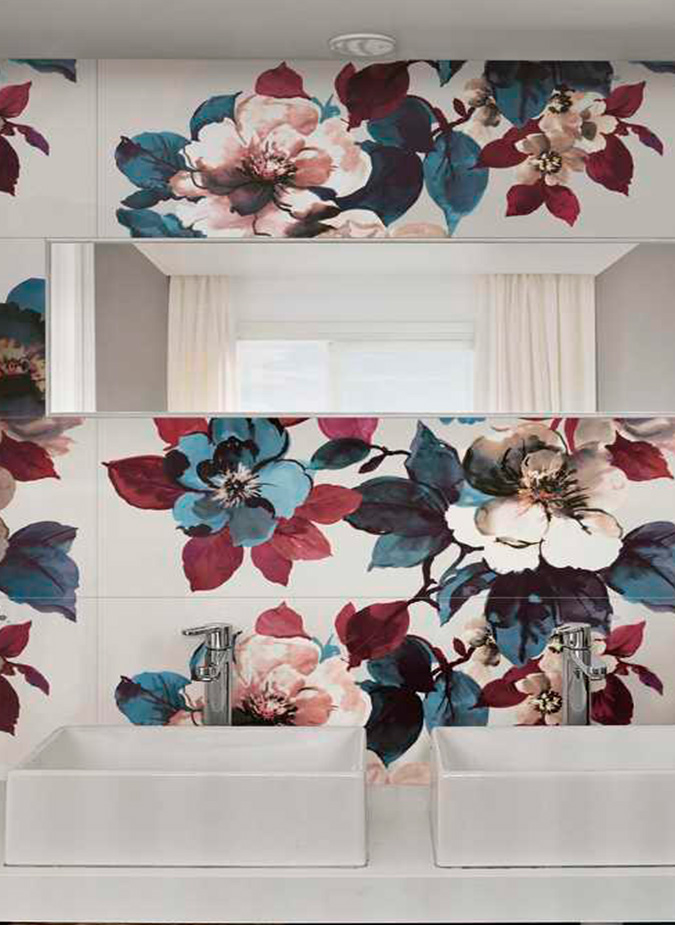 Керамическая плитка Marazzi Italy Панно Eclettica Peony White 120x120