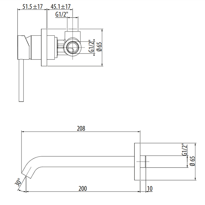 Смеситель для раковины Gattoni Circle Two 9137/91C0 хром