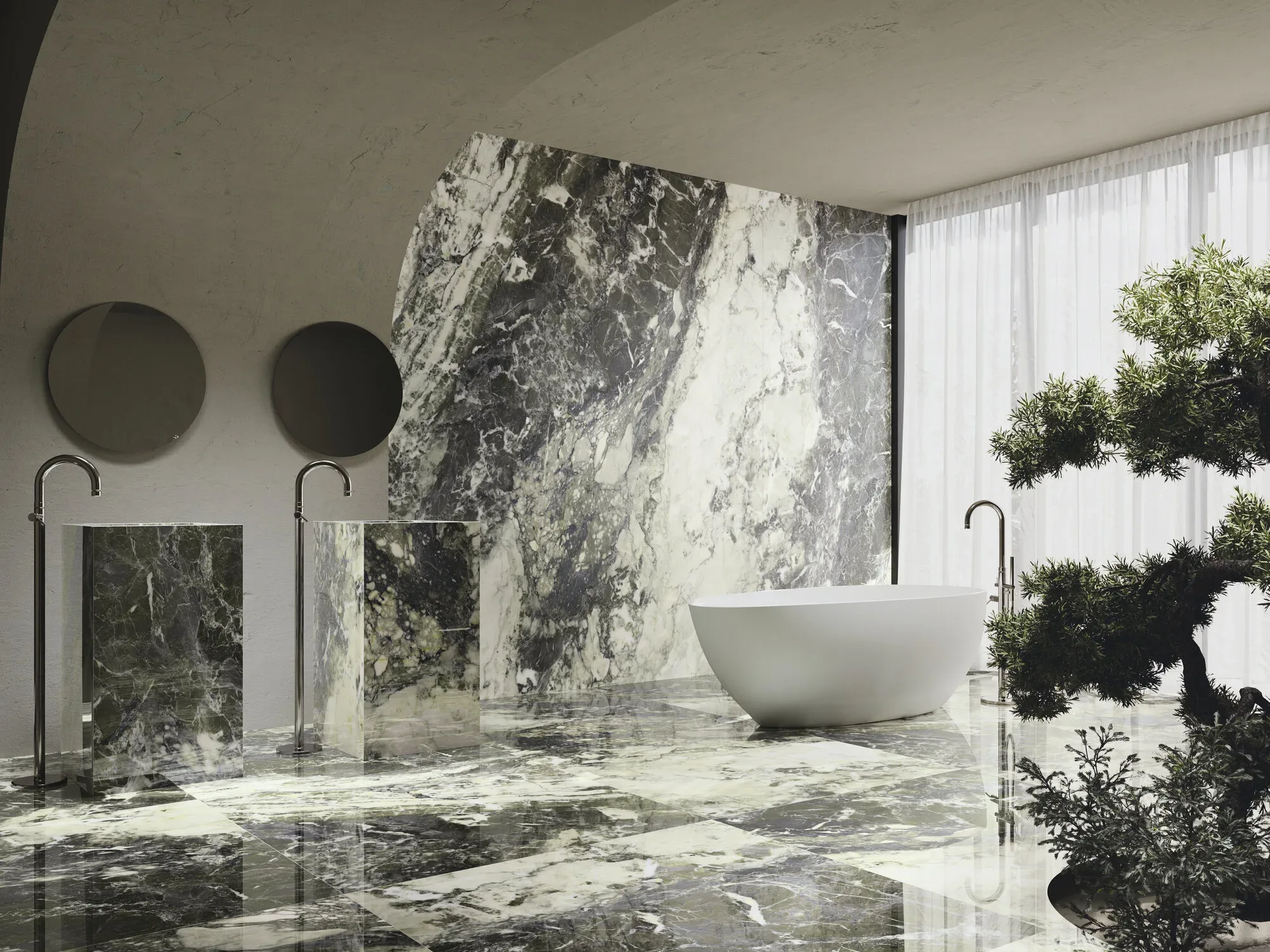 Керамогранит Ape Ceramica Breccia Viridi Pol Rect 60x120