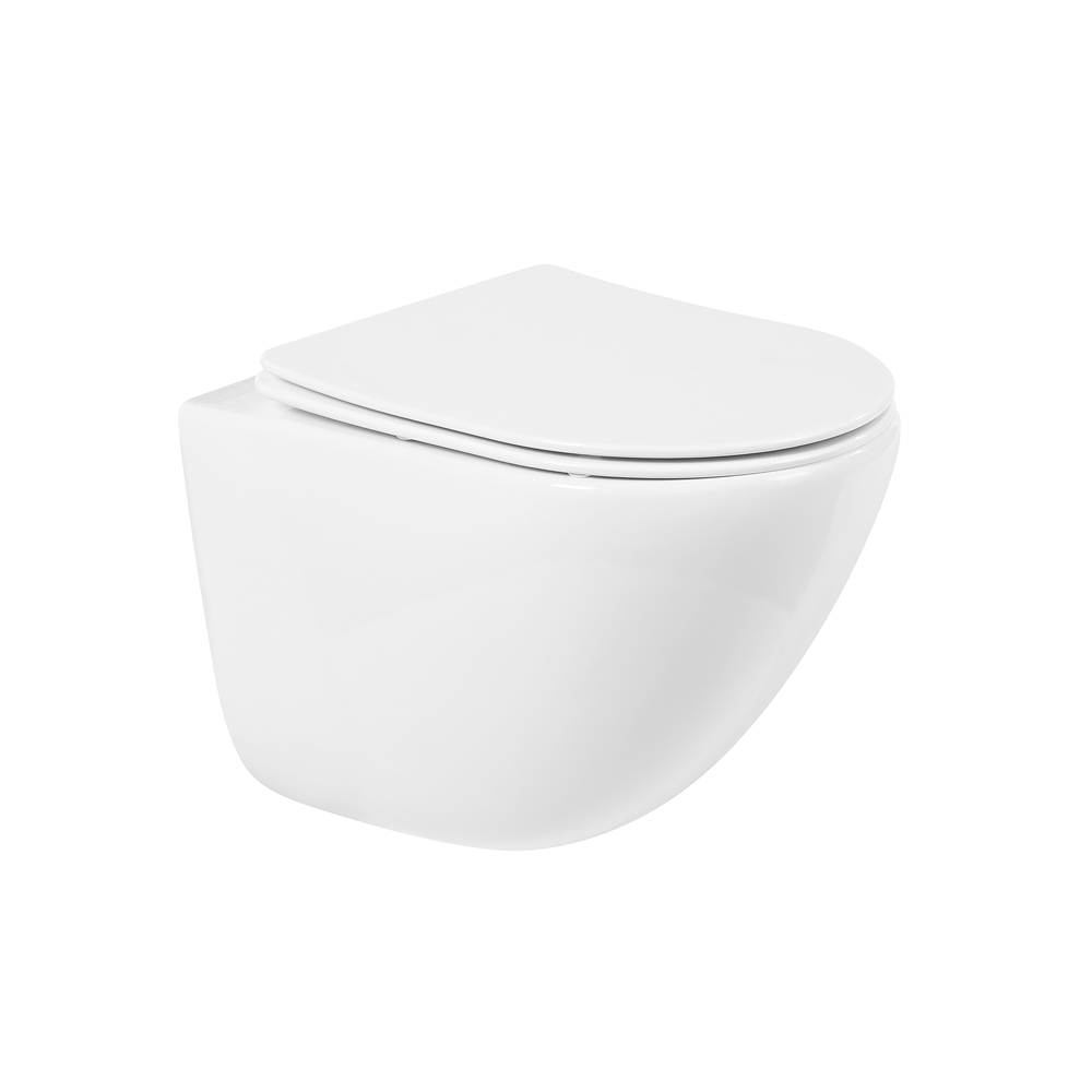 Комплект подвесной безободковый унитаз BelBagno Amanda BB051CHR с сиденьем микролифт BB051SC + система инсталляции BelBagno BB002-80 с кнопкой смыва BB014-SR-BIANCO