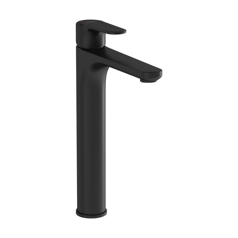Смеситель Vitra Root Round для раковины-чаши, матовый черный