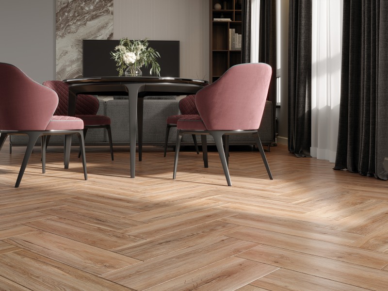 Керамогранит Cersanit Oakwood коричневый рельеф 18,5x59,8