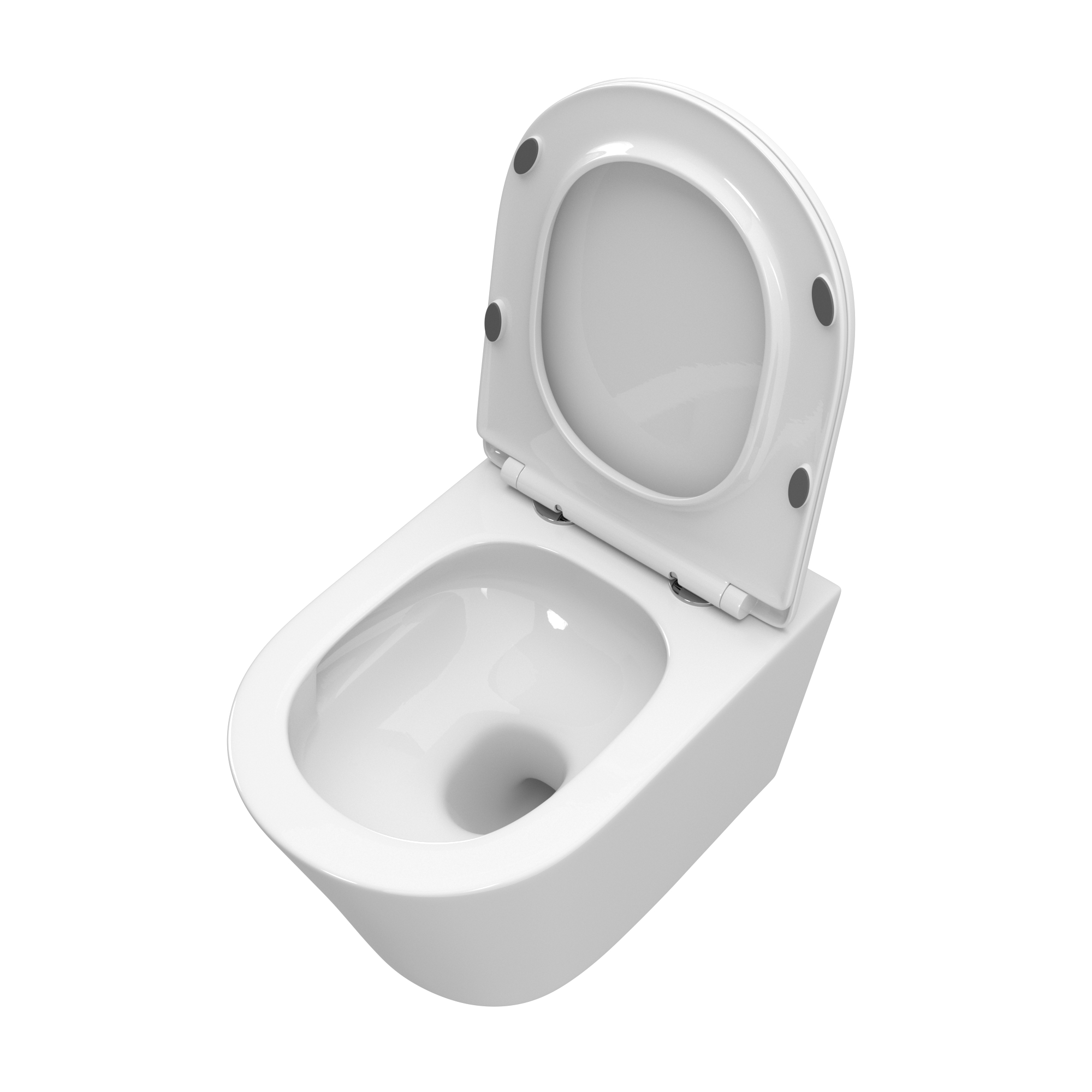 Унитаз подвесной безободковый BelBagno Tre BB5180CH-TOR/SC с крышкой-сиденьем микролифт, белый