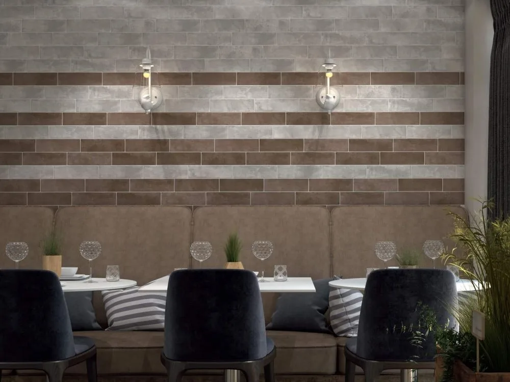 Керамическая плитка Kerama Marazzi Плитка Маттоне серый светлый 8,5х28,5