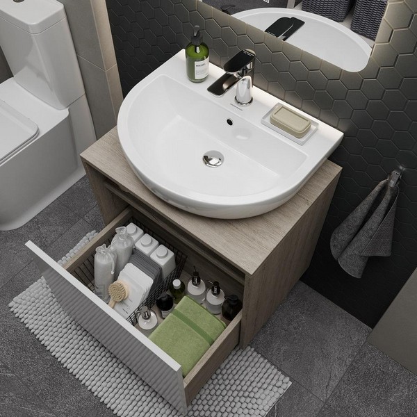 PRO.60.1/WHT Тумба PRO подвесная 1 ящик 60, белая глянцевая