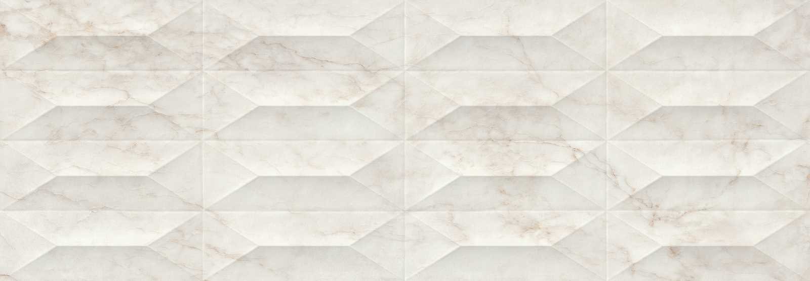 Керамическая плитка Marazzi Italy Плитка Marbleplay Calacatta Struttura Gem 3D Rett. 30х90