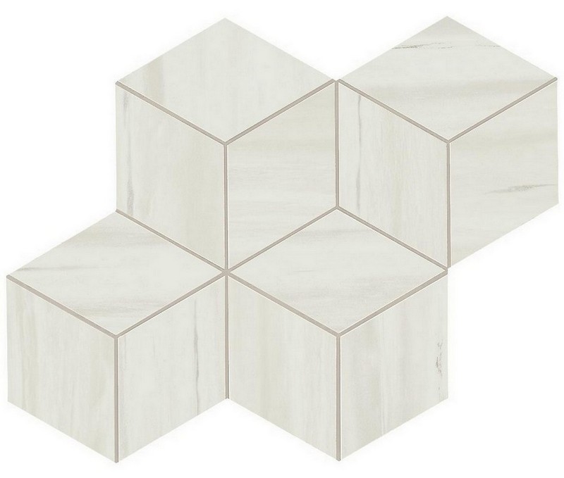 Мозаика Marvel Bianco Dolomite Mosaico Esag. Lapp. (AS2G)