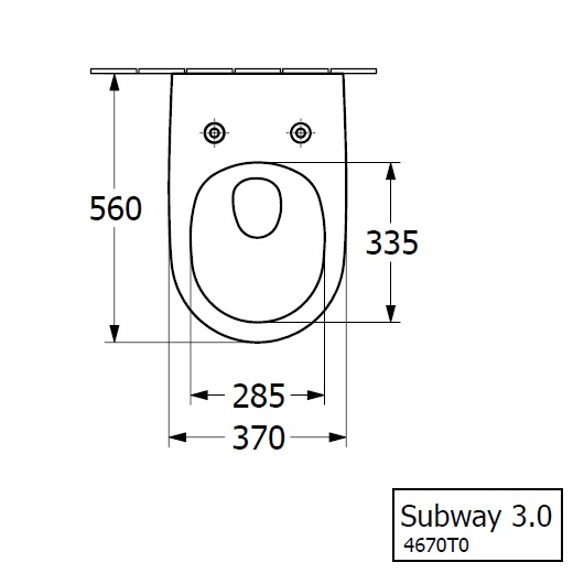 Подвесной унитаз Villeroy & Boch Subway 3.0 4670TSR1 с сиденьем микролифт