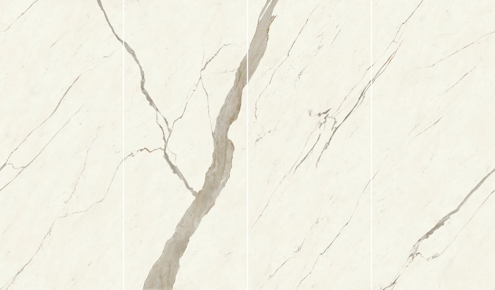 Керамогранит Marvel Calacatta Sublime 120x278 Silk Kit Endless 4pcs (AFWO)