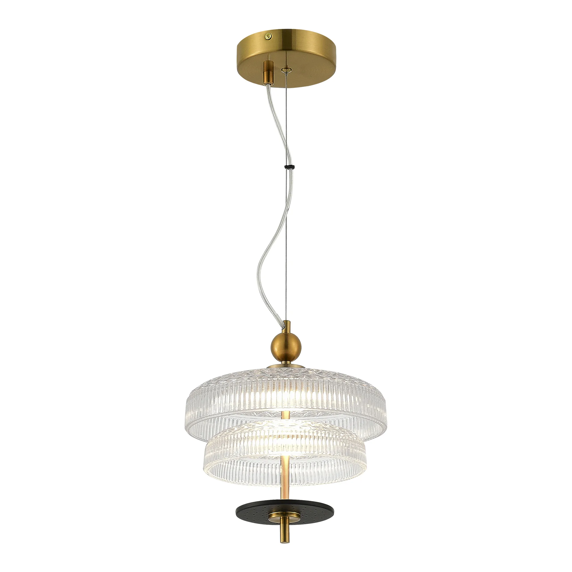 Светильник подвесной, латунь, прозрачный / латунь, ORIENTAL, LED, 8
