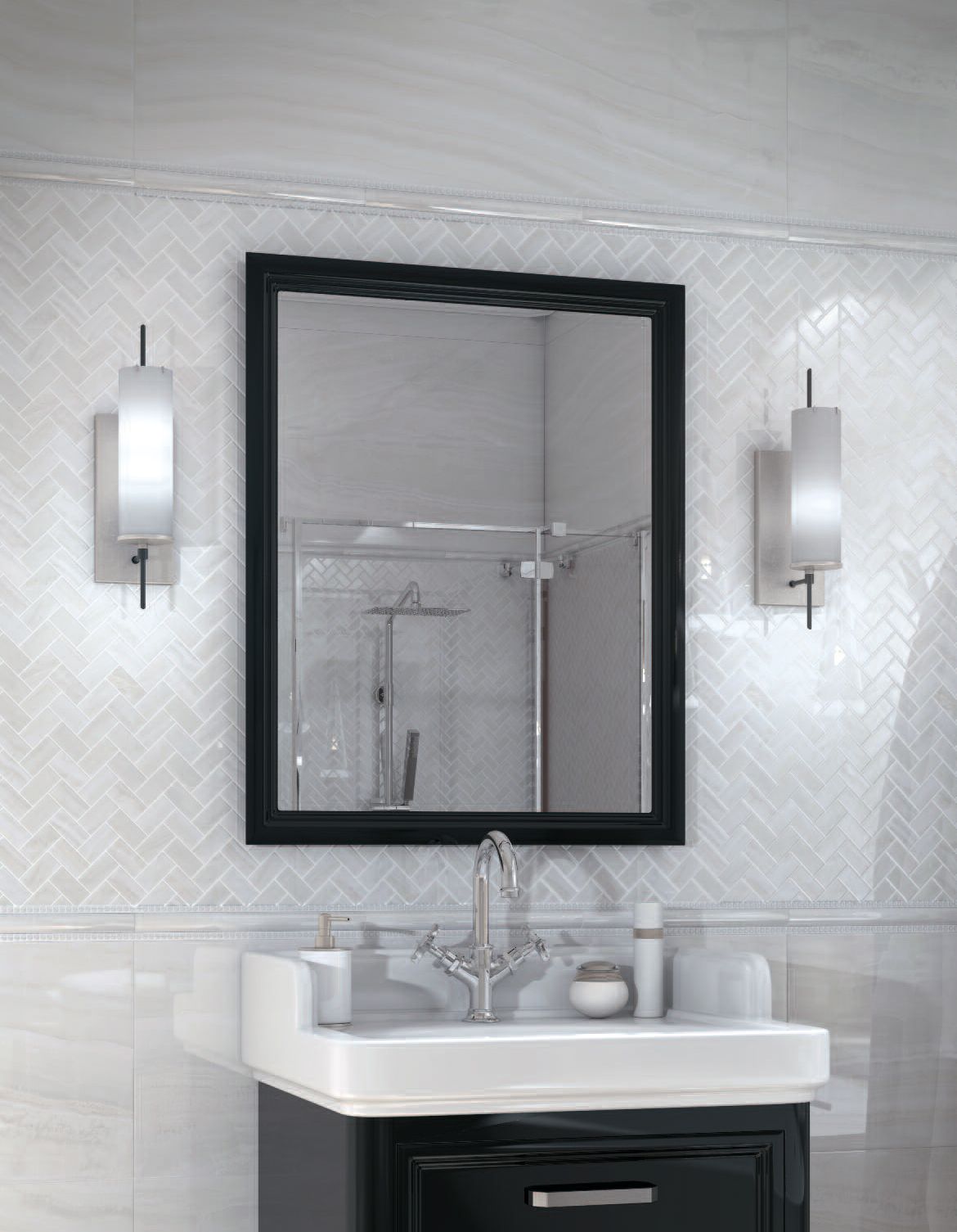 Керамическая плитка Kerama Marazzi Декор Контарини светлый моз. 30х31,5