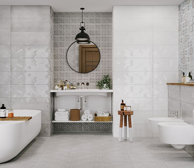 Керамическая плитка Meissen Спецэлемент металлический Metallic глянцевый серебристый 0,5х75