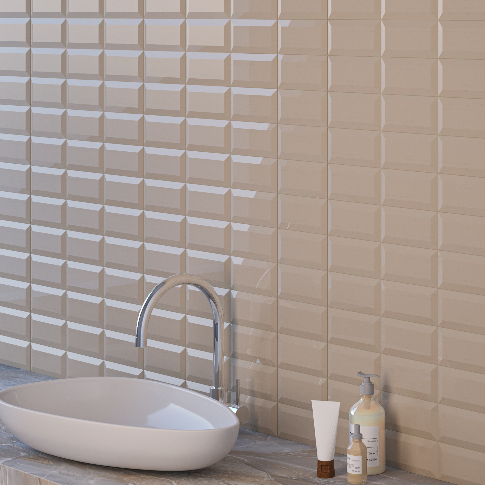 Керамическая плитка Kerama Marazzi Плитка Бланше серый грань 9,9х20
