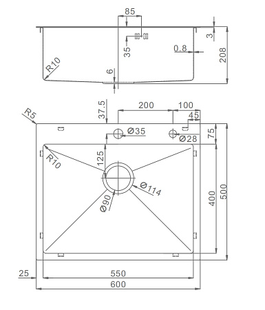 Мойка - профессиональная ручная работа RAGLO R701.6050.03