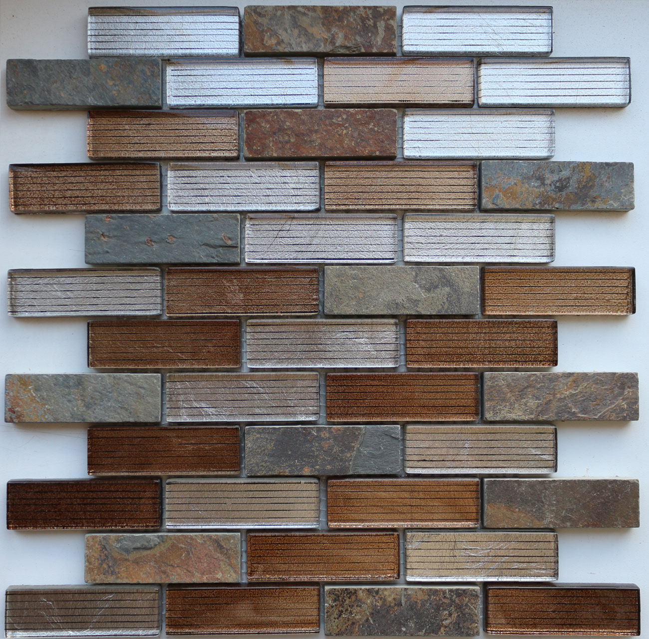 Мозаика Caramelle Alcantara Ruggine 23x73x8