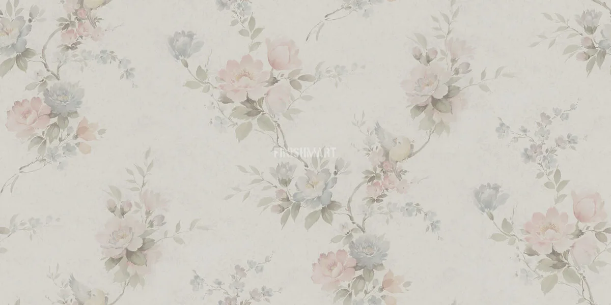 Z66857 Обои Zambaiti (Satin Flowers IV) (1*12) 10,05х0,53 винил на флизелине