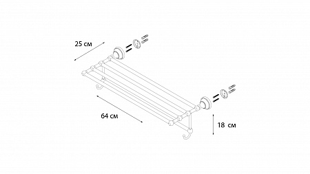 Fixsen BOGEMA FX-78515 Полка для полотенец