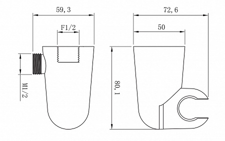 Крепление настенное для лейки Lemark LM8099C