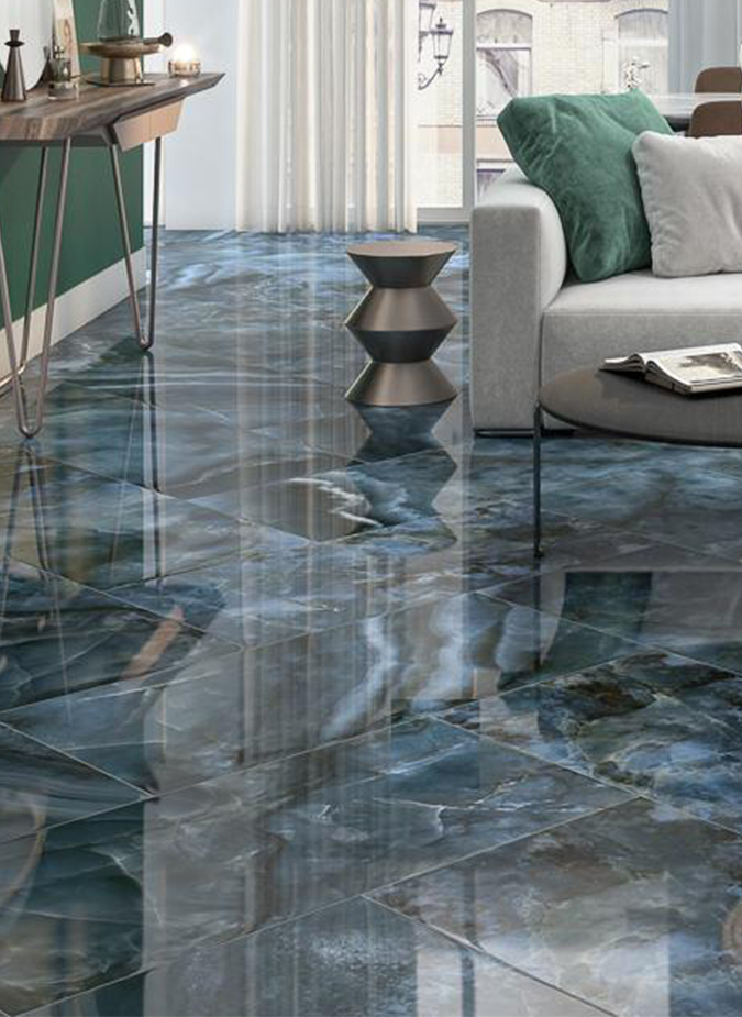 Керамогранит Kerama Marazzi Ониче синий лаппатированный 60х119,5