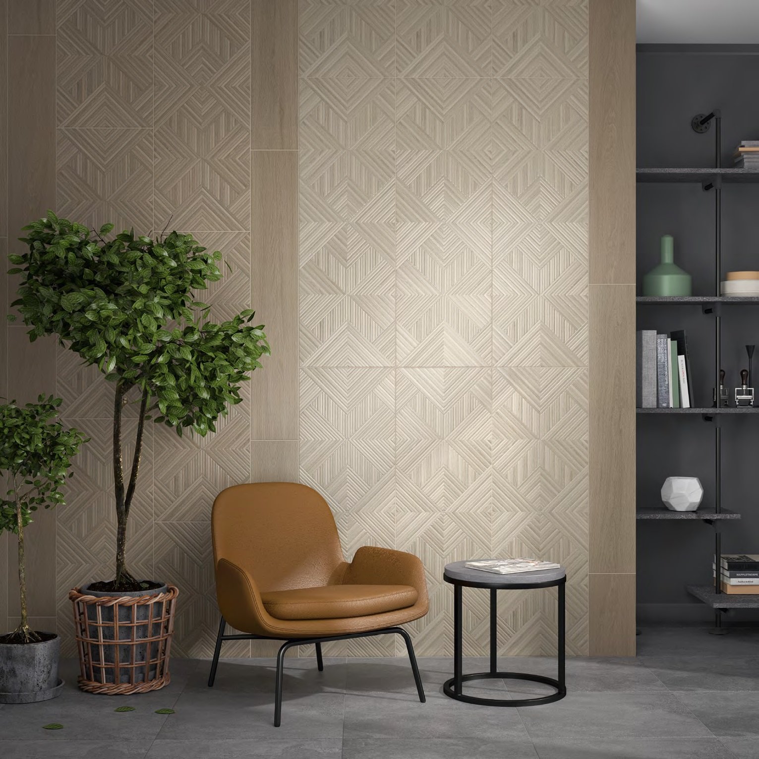 Керамическая плитка Kerama Marazzi Плитка Ламбро серый светлый структура обрезной 40х120