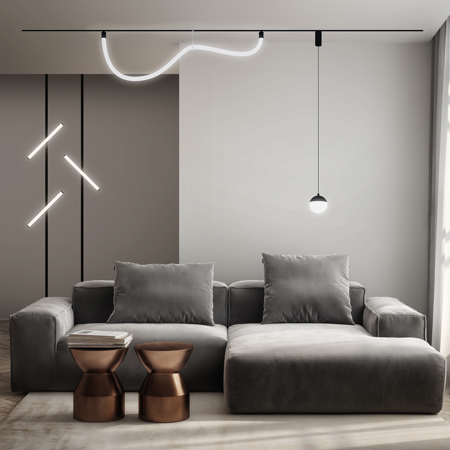 Трековый светильник SMART MOON DK8056-BK