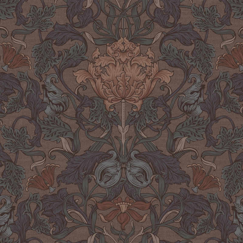 BRIT11022 British Style Garden Обои Loymina Британский сад 1x10.05